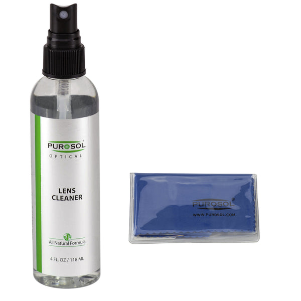 Purosol Lens Cleaning Kit w/ Small Microfiber Cloth - Purosol Professional Lens and Screen Cleaner